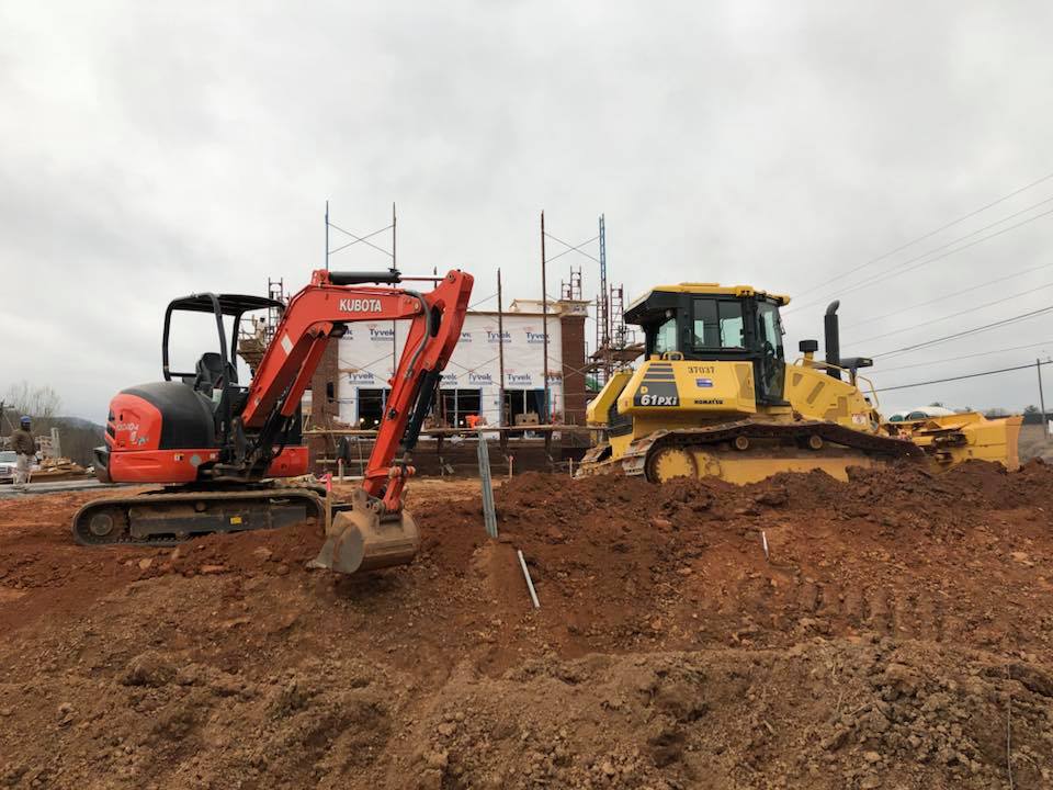 Commercial Site Work at Applebee's in Morganton