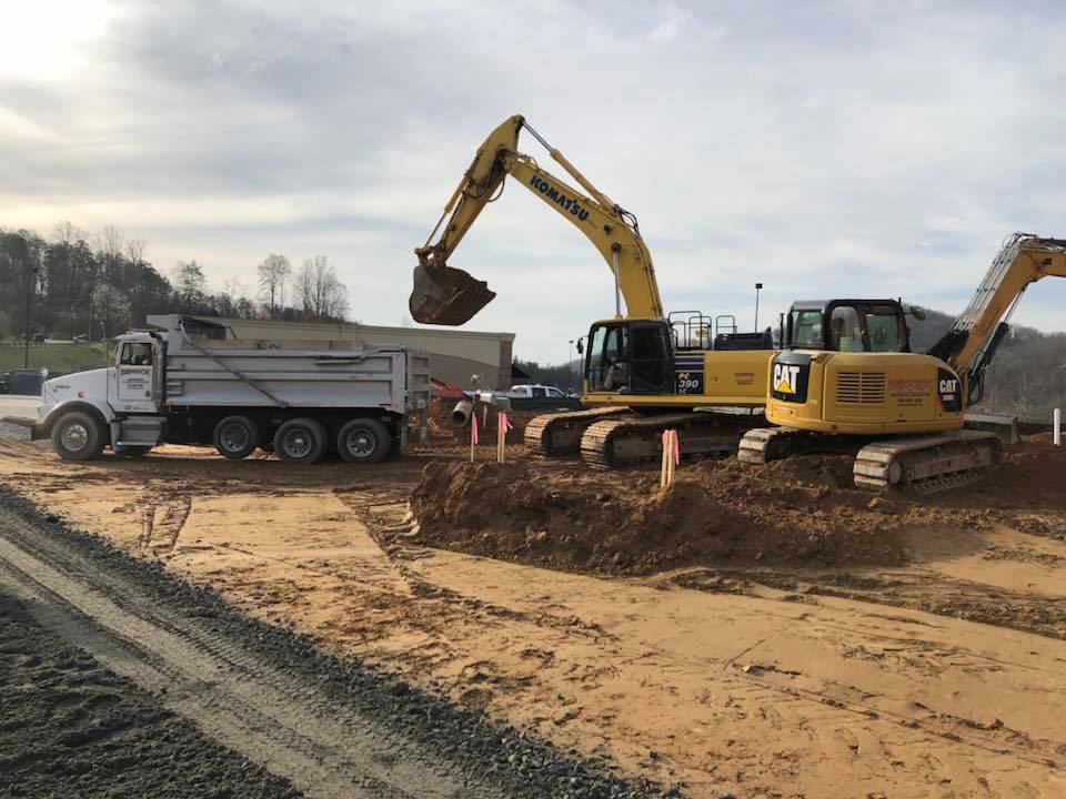 Commercial Site Work at Panera Bread in Morganton